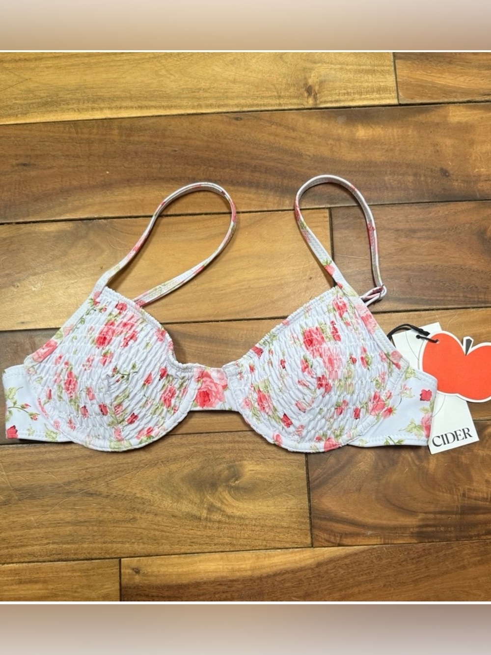 New Women’s Cider Floral Underwire Bikini bathing suit top